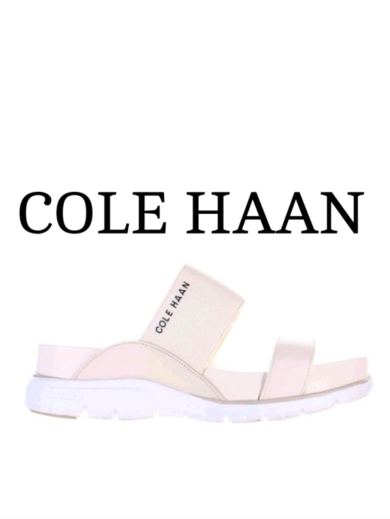 Cole Haan Shoes - Cole Haan White Elastic Strap Sandal Zg Double Bnd Ivory Sandal 8.5